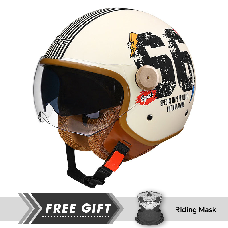 Motorcycle Gear Store - DOT 3/4 오픈 페이스 오토바이 헬멧