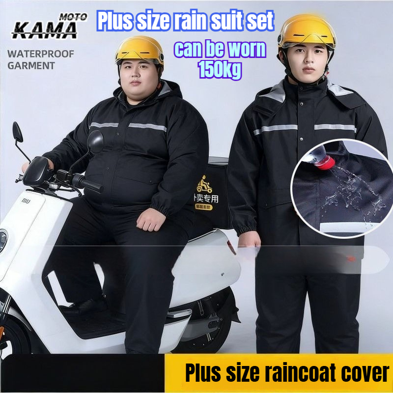 Motorcycle Gear For Men - 9XL 팻맨 반사 방수 레인코트 레인