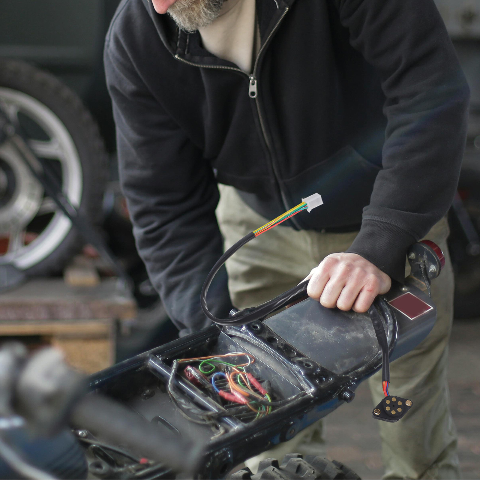 Motorcycle Gear Indicator Install - 오토바이 변속기 표시용 기어 위치 센서