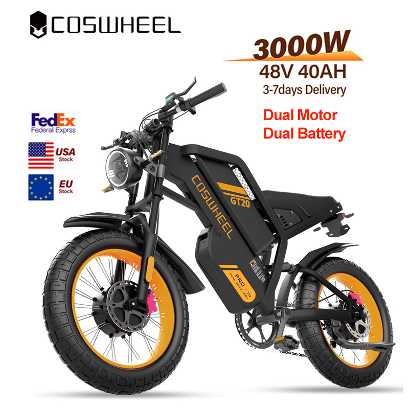 코스휠 성인용 전기 자전거 3000W 듀얼 모터 40A - Motorcycle Gear Online 리뷰 및 가격