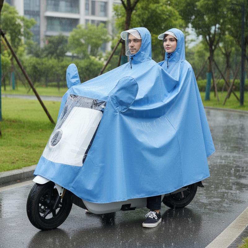 오토바이 풀커버 레인코트 더블 사이즈 고품질 PVC 방 - Motorcycle Gear Rain 리뷰 및 가격