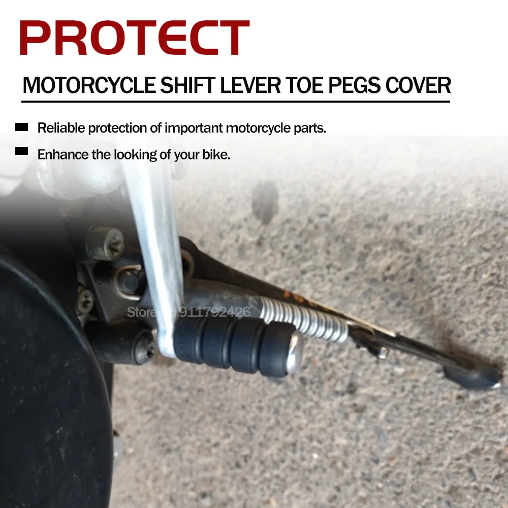 오토바이 기어 페달 시프트 레버 발가락 풋 페그 커버, - Motorcycle Gear Protection 리뷰 및 가격