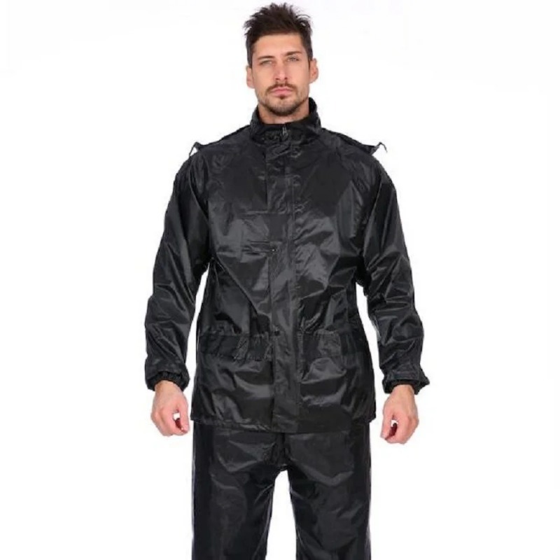 블랙 오토바이 블랙 성인 비옷, 방수 레인 기어 세트, - Motorcycle Gear Rain 리뷰 및 가격