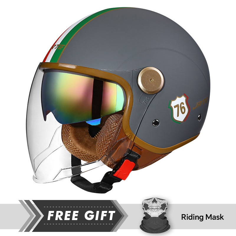 신상품 클래식 블루 오픈 페이스 오토바이 헬멧 이중 렌 - Motorcycle Gear Store 리뷰 및 가격