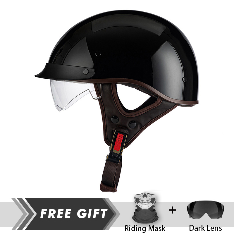 충돌 헤드피스 하프 페이스 헬멧, 남녀공용 오토바이 헬 - Motorcycle Gear Store 리뷰 및 가격