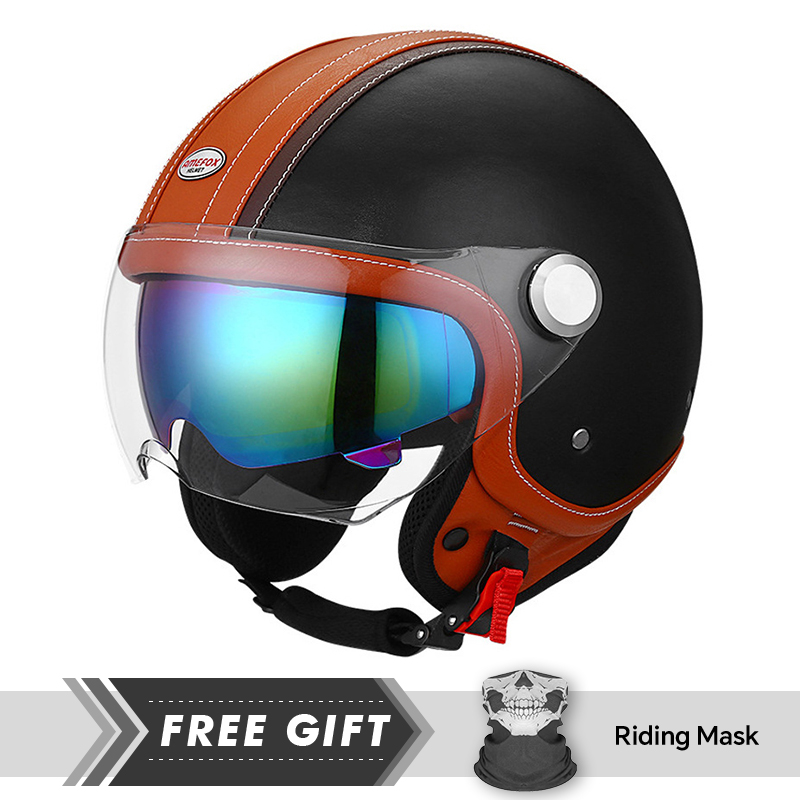 블랙 오픈 페이스 오토바이 헬멧 빈티지 DOT ECE  - Motorcycle Gear Store 리뷰 및 가격
