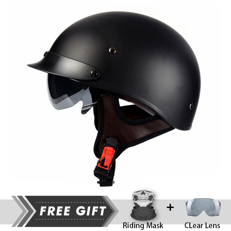 남성 여성 하프 페이스 헬멧, ABS 쉘 경량 오토바이 - Motorcycle Gear Store 리뷰 및 가격