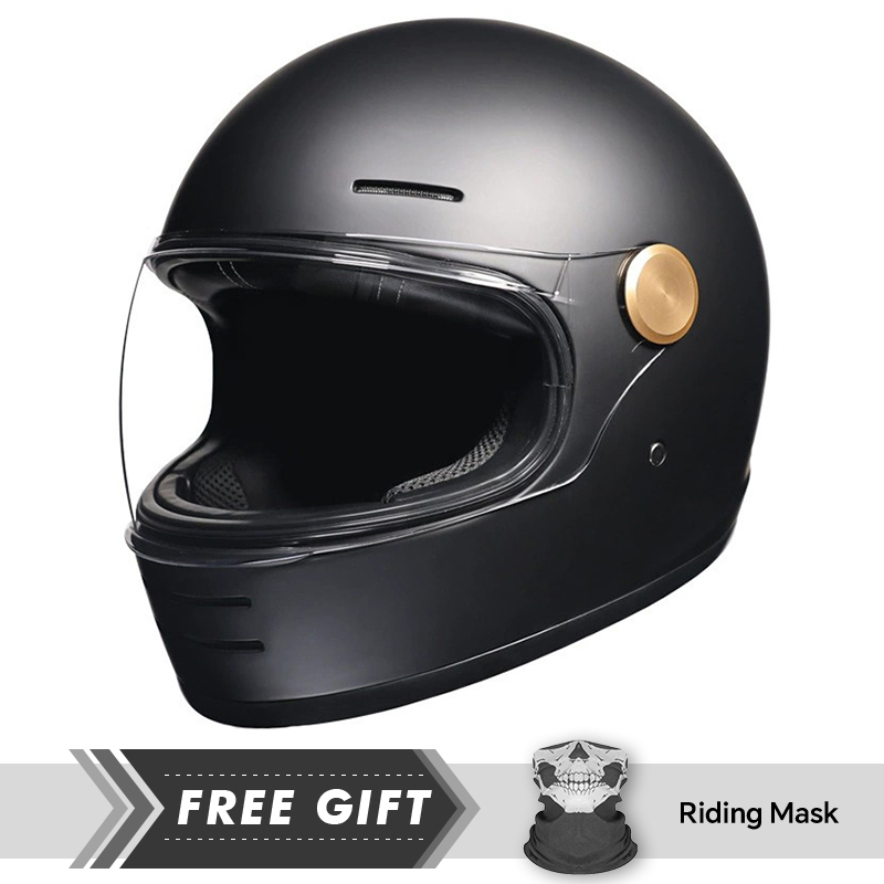 빈티지 풀페이스 오토바이 헬멧 가죽 모토 풀 헬멧 (투 - Motorcycle Gear Store 리뷰 및 가격